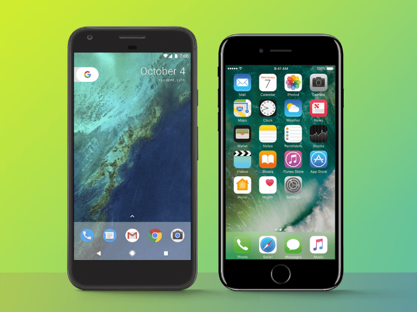 Google Pixel vs Apple iPhone 7