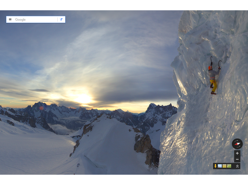 Summit Mont Blanc from your sofa with Google Street View