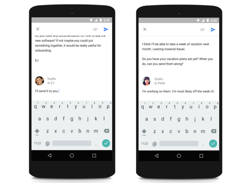 Google’s Smart Reply will respond to emails in just two taps