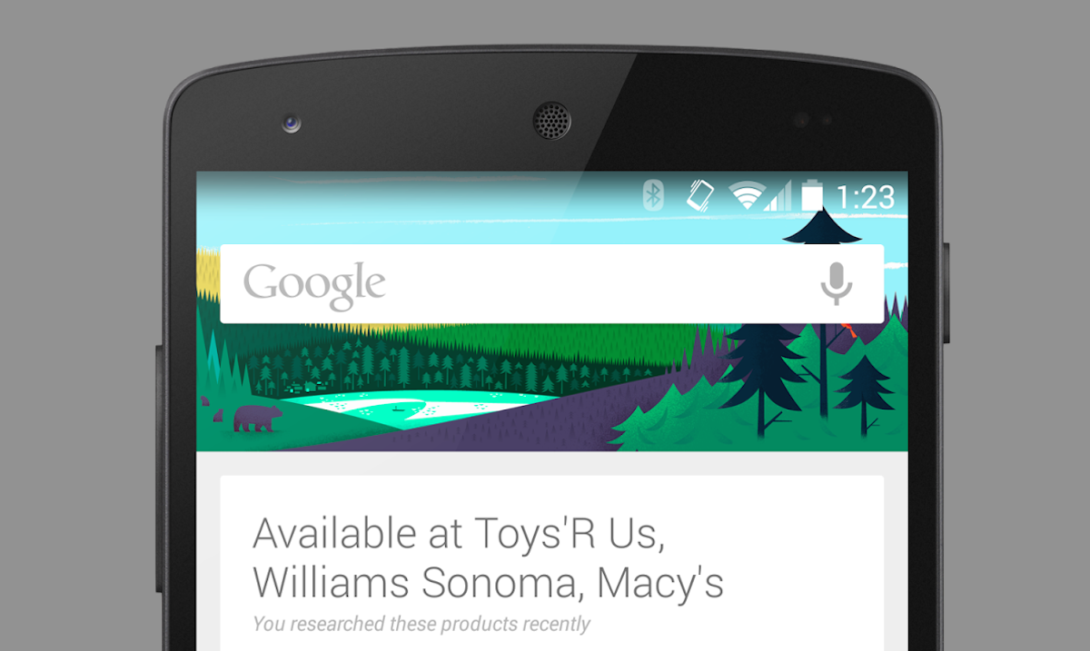 Google Now adds location-based shopping reminders