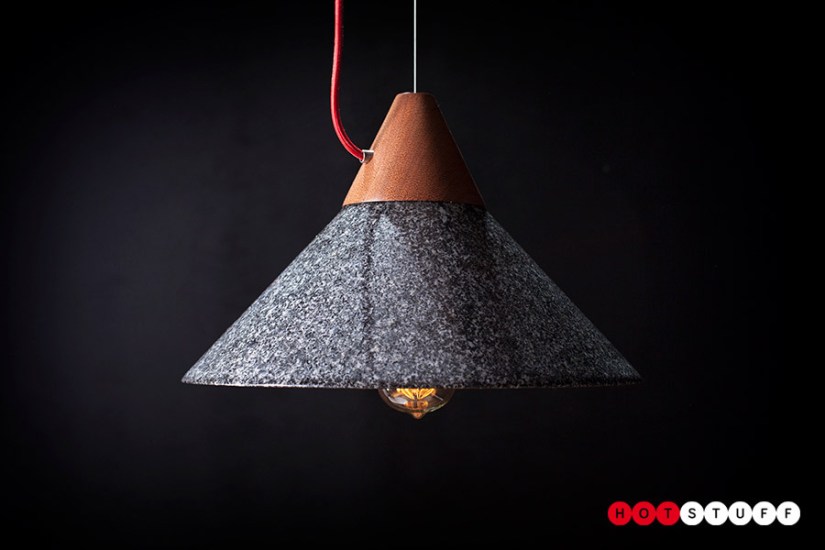 10/10 would shade again: solid granite lampshade is impractically heavy, yet rather beautiful