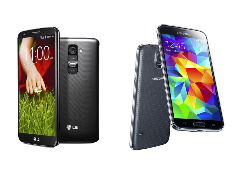 Samsung Galaxy S5 vs LG G2