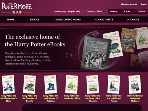 Harry Potter ebooks now available