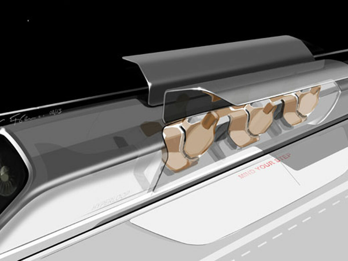 Hyperloop pod sketch