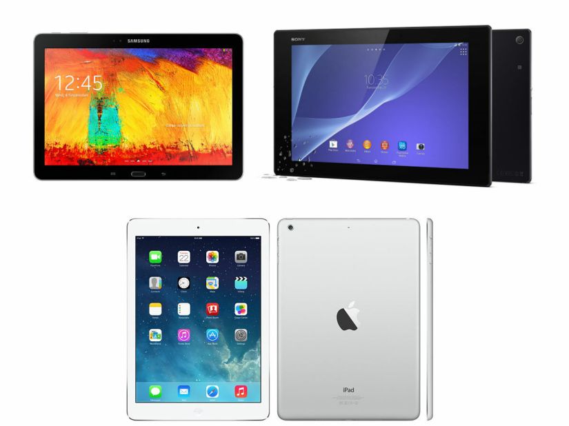 Sony Xperia Z2 Tablet vs iPad Air vs Samsung Galaxy Note 10.1 (2014): the weigh-in