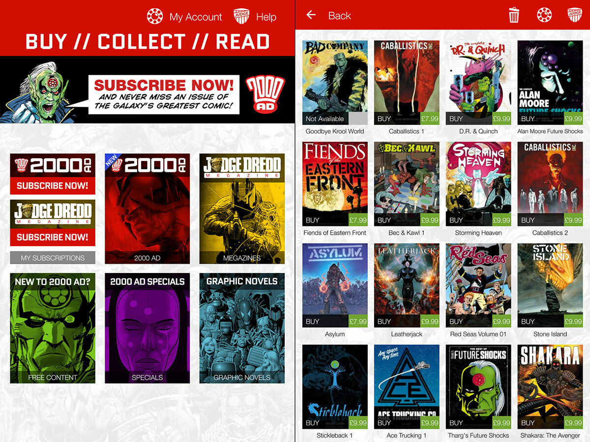 Judge Dredd comes to Android with the 2000 AD app