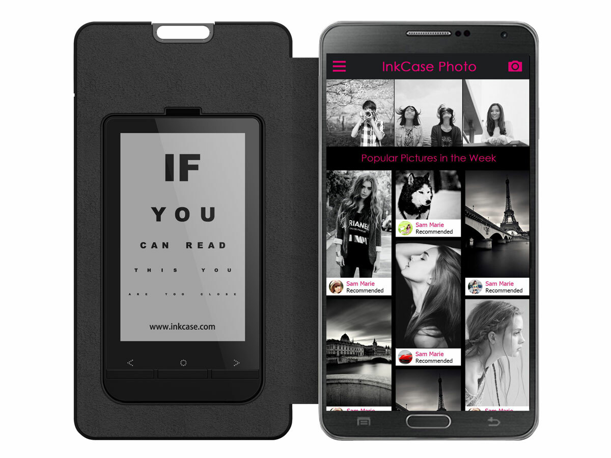 Inkcase Plus adds an E Ink screen to your Android smartphone