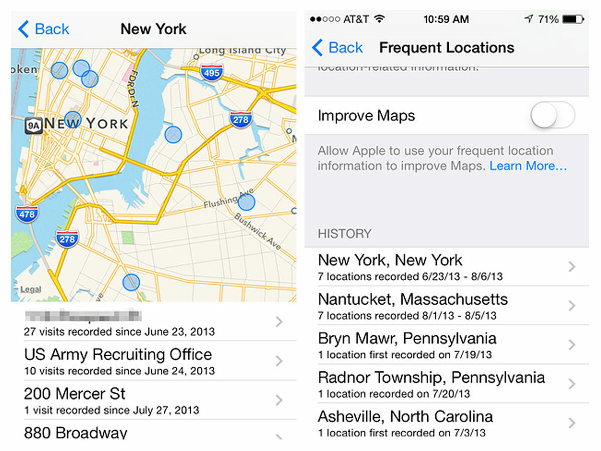 iOS 7 location tracking