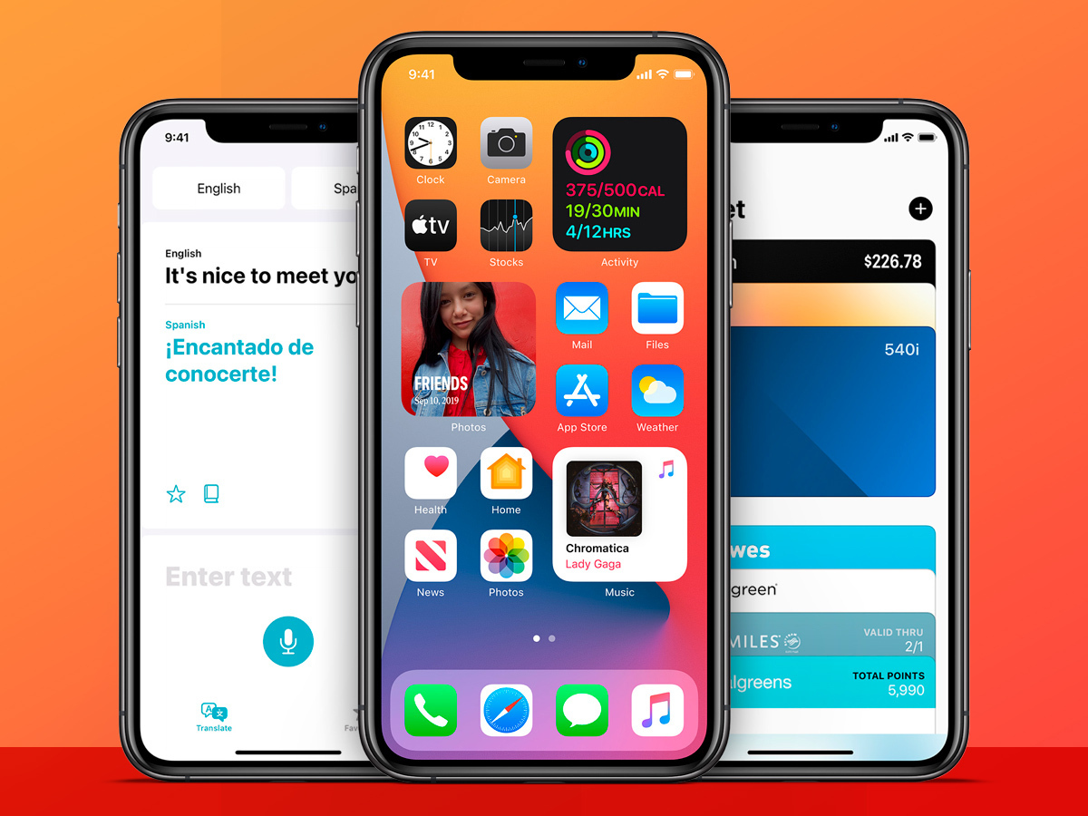 1) iOS 14 adds widgets, more