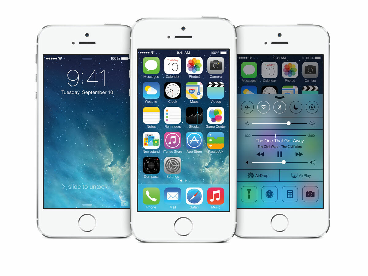 iPhone 5S with iOS 7