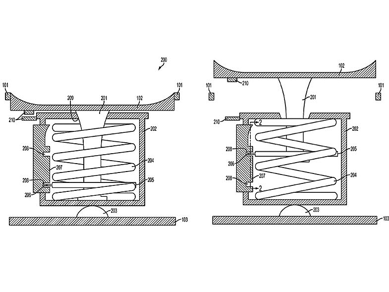 Apple patent shows off an iPhone home button that pops out into a gaming joystic