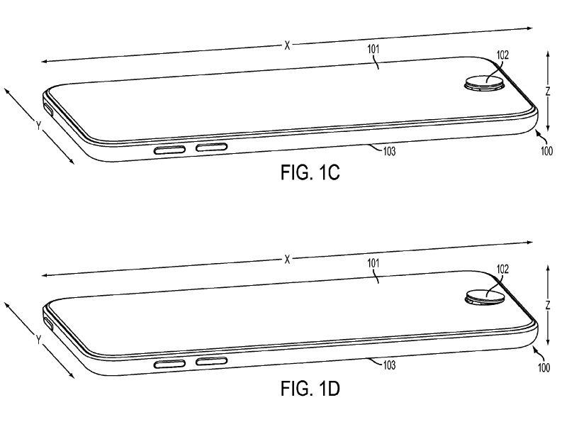 Apple patent shows off an iPhone home button that pops out into a gaming joystick
