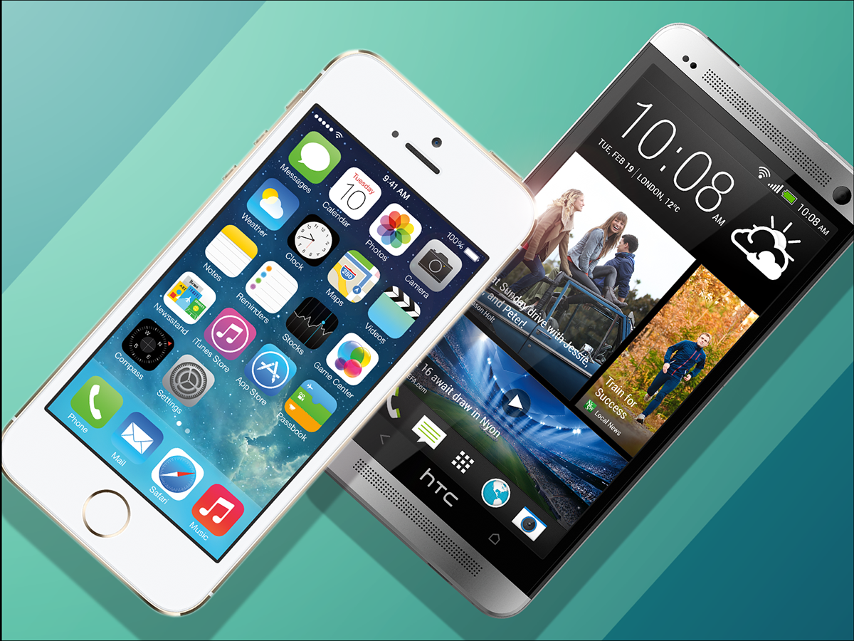 2013: iPhone 5S vs HTC One M7