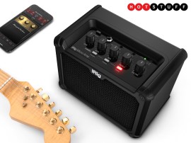 iRig Micro Amp is a play-anywhere guitar amp that looks like it’s shrunk in the wash
