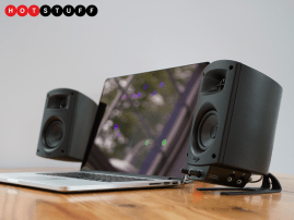 The redesigned Klipsch ProMedia 2.1 BT combines big bass and spacious stereo with Bluetooth support