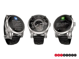 This stunning smartwatch blends traditional mechanical innards with a transparent OLED display