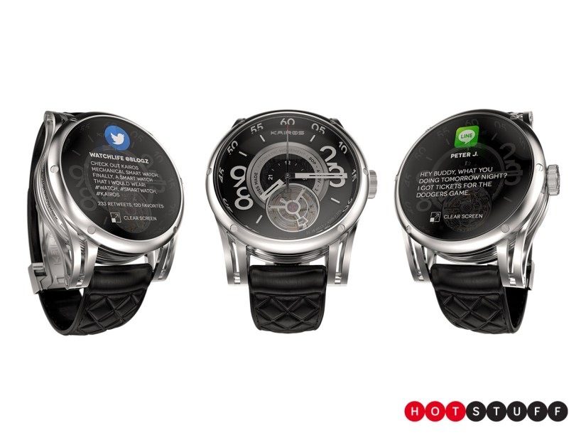 This stunning smartwatch blends traditional mechanical innards with a transparent OLED display