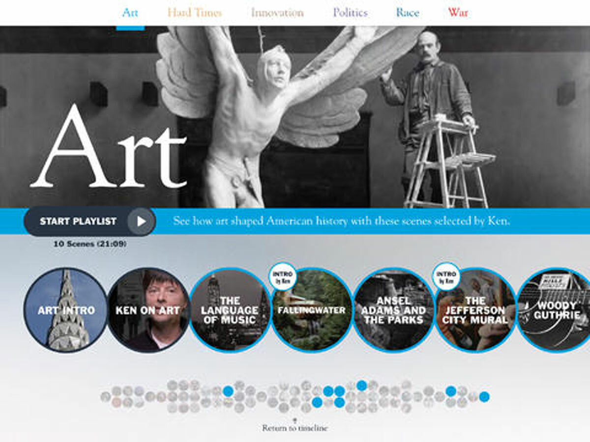 Legendary documentary maker Ken Burns launches iPhone app