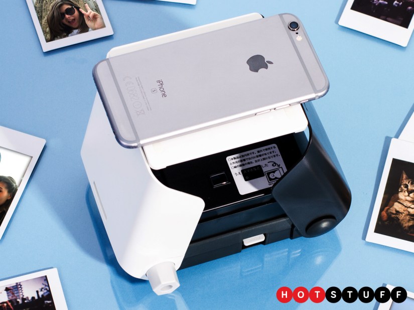 KiiPix is a wires-free, zero-power instant photo printer that works with any smartphone