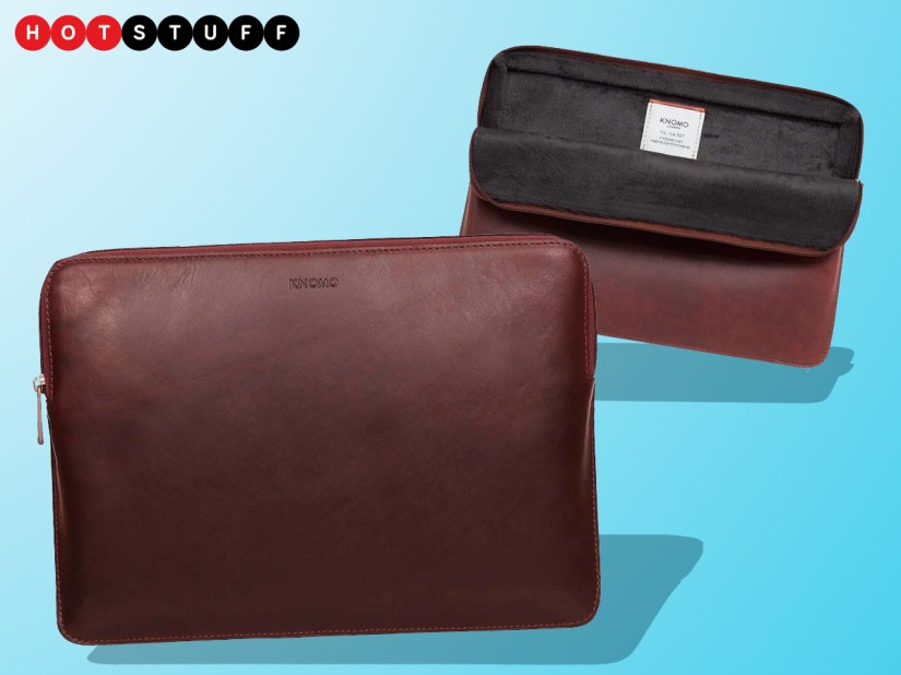 Knomo’s Barbican sleeve is a touch of leather luxury for your laptop