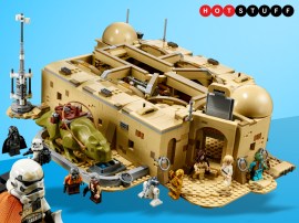 Lego’s 3187-piece Mos Eisley Cantina puts a detailed brick-built hive of scum and villainy right on your desk