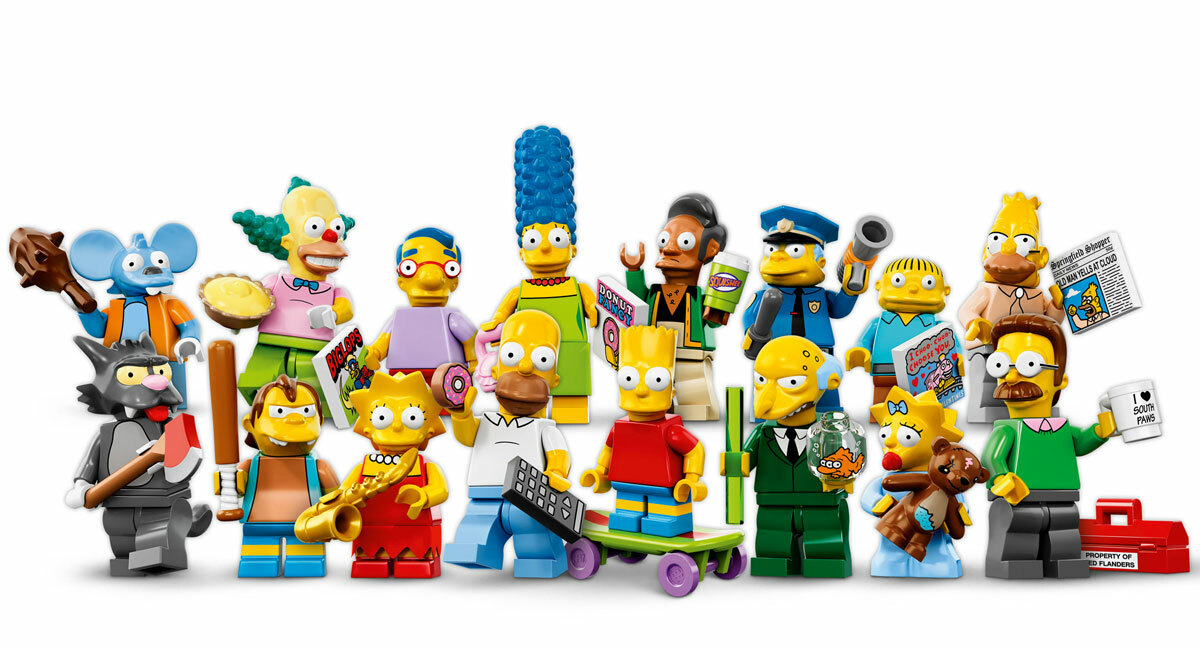 The Lego Simpsons minifigs in all their glory