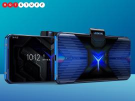 Lenovo’s new gaming phone has an odd name, two batteries and a camera on the side