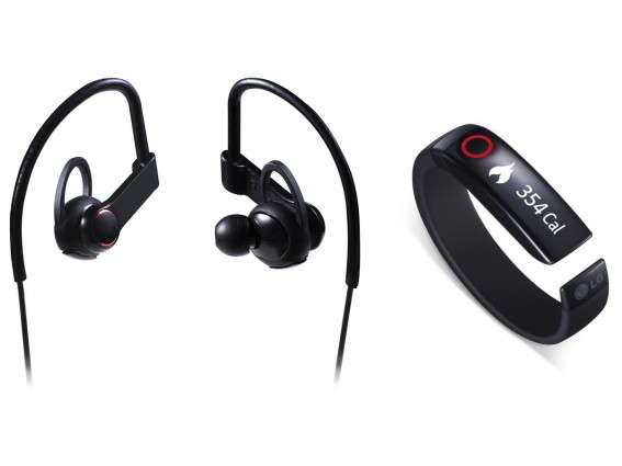 CES Hot Stuff Awards winner: LG Lifeband Touch + Heart Rate Headphones