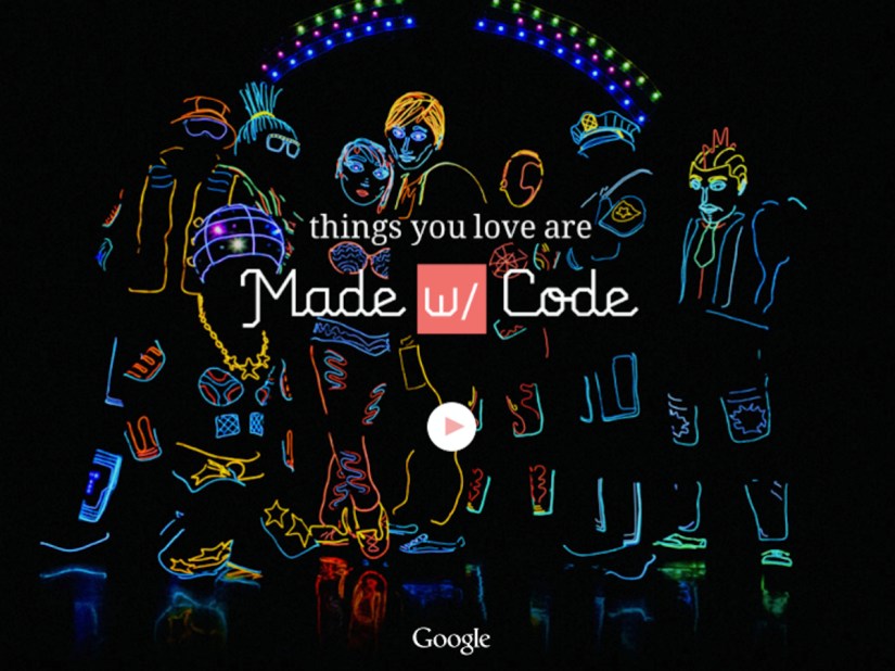 Google’s Made with Code initiative encourages young girls to learn coding
