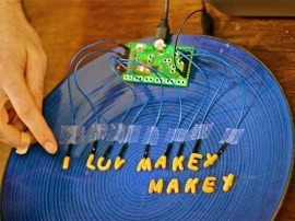 MaKey MaKey turns any old junk into a keyboard, mouse and joystick