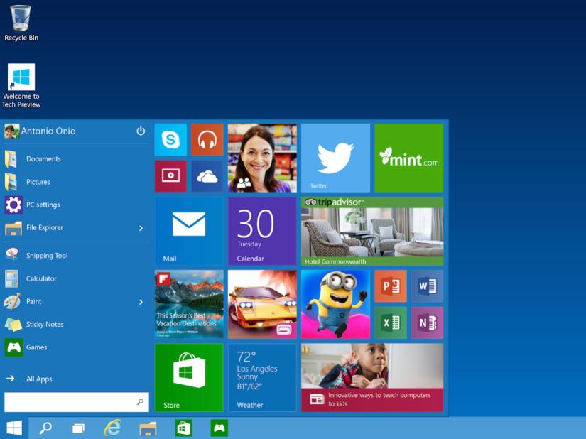 Windows 10 Technical Preview now available to download