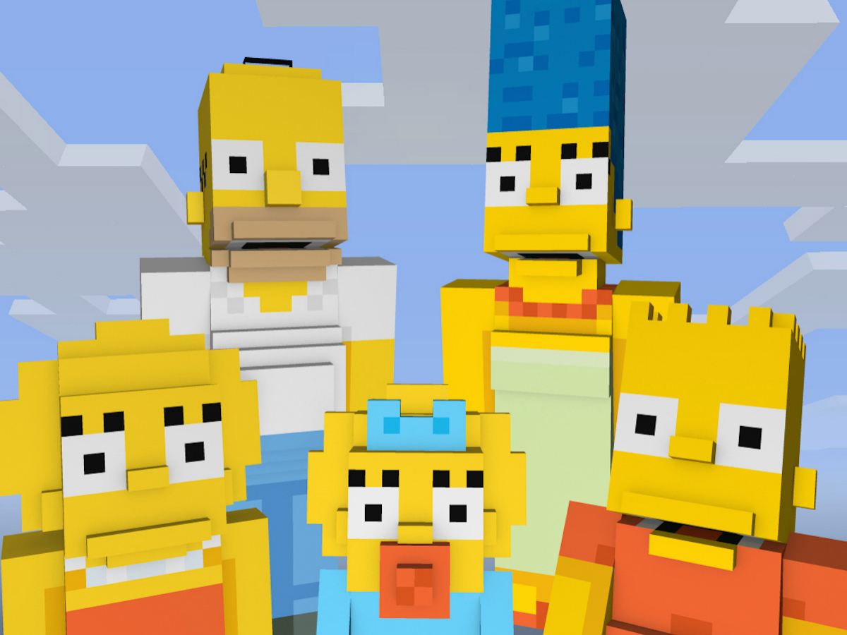 The Simpsons in Minecraft