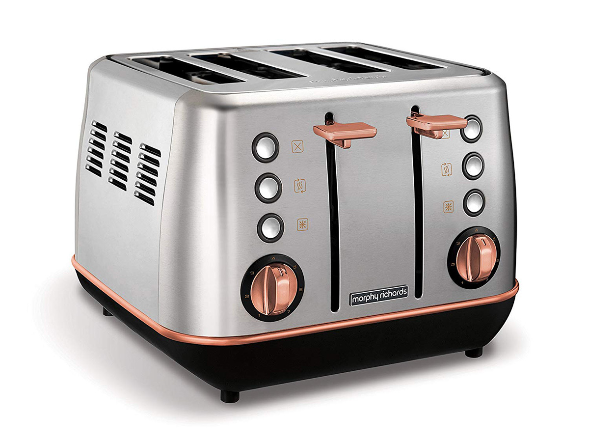 The regal rose: Morphy Richards Evoke Rose Gold And Brushed 4-Slice