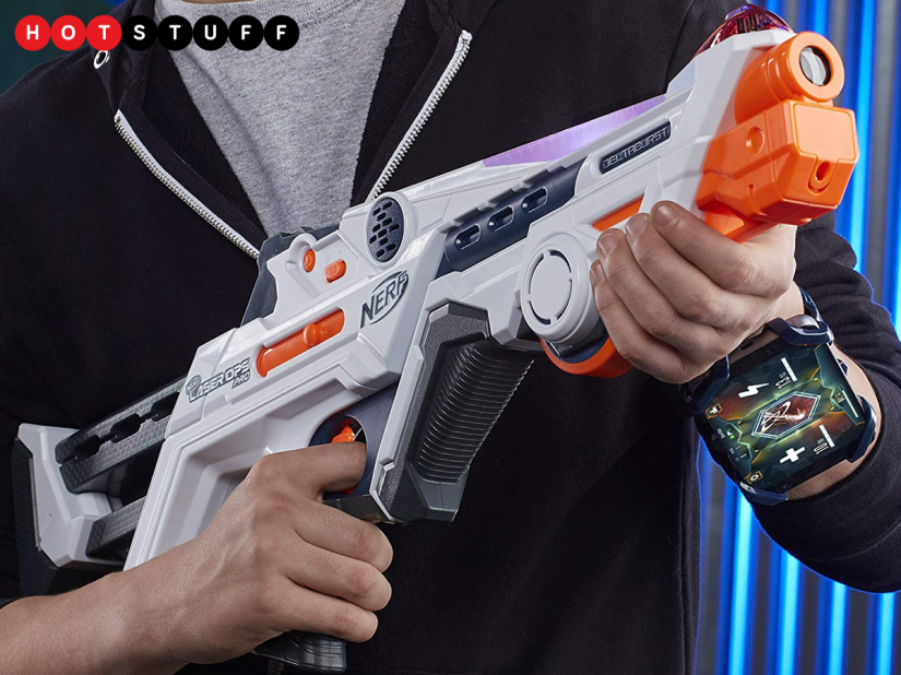 Nerf’s Laser Ops Pro blaster connects to your phone so you can keep track of how rubbish your aim is