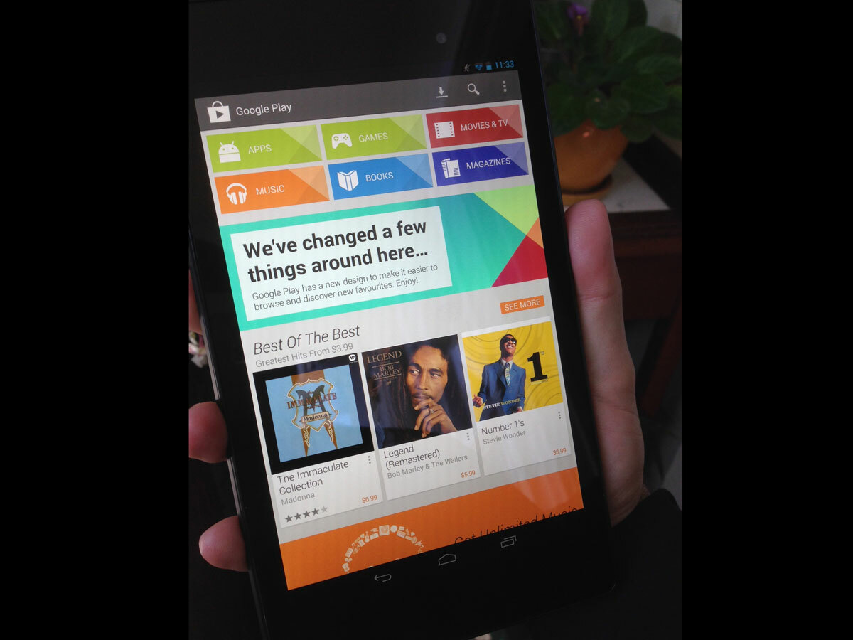 Nexus 7 2 Play Store