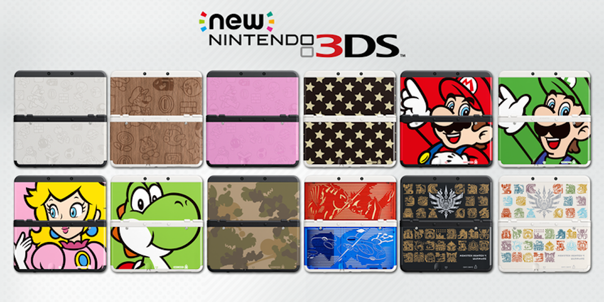 New Nintendo 3DS faceplates