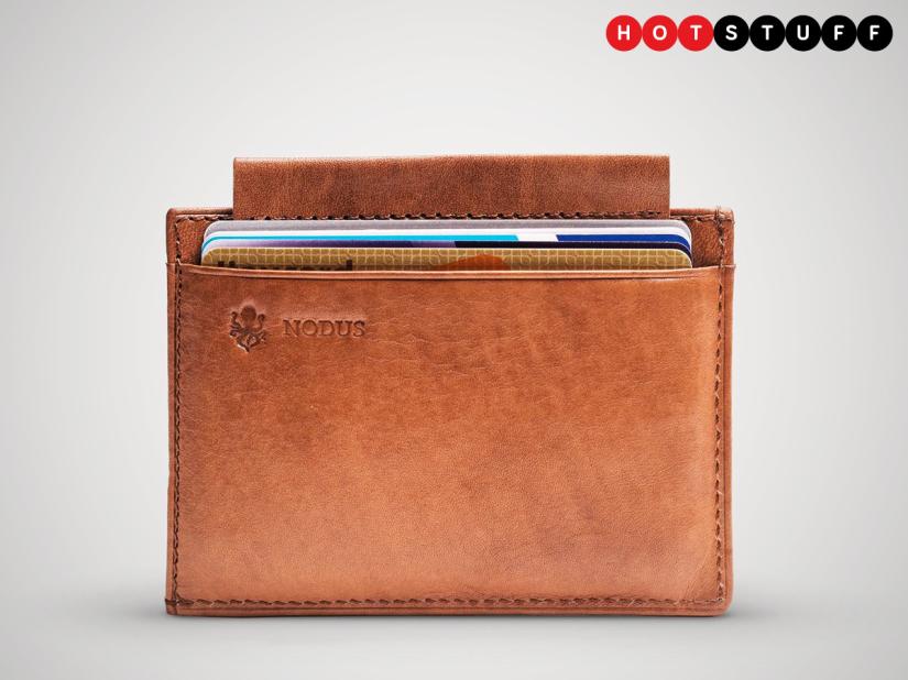 This compact wallet stores the essentials, protects your readies