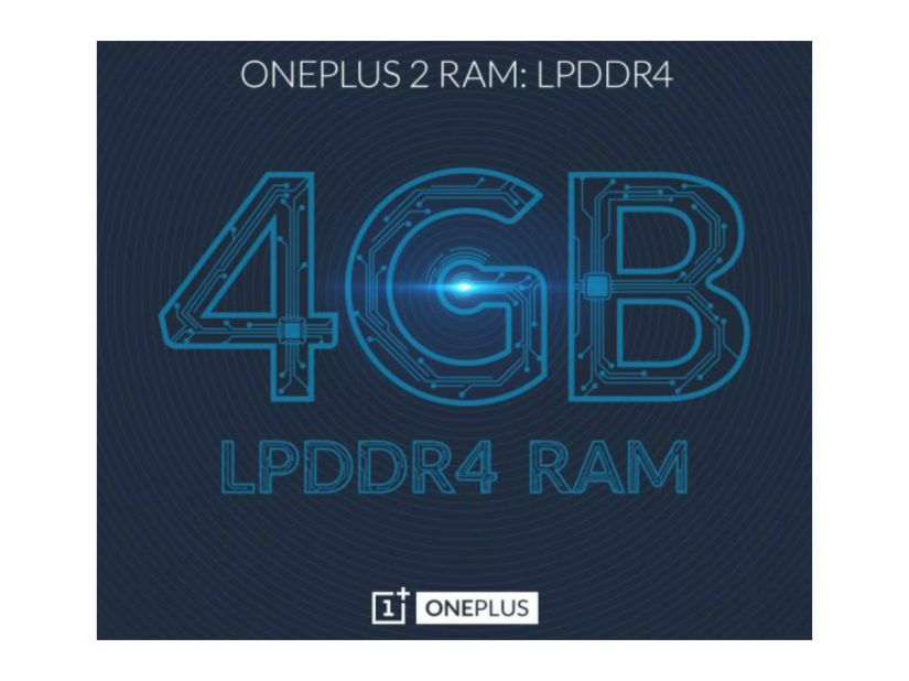 The OnePlus 2 will pack 4GB of RAM