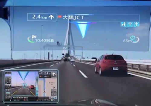 Pioneer Head-Up-Display, Navigationssystem