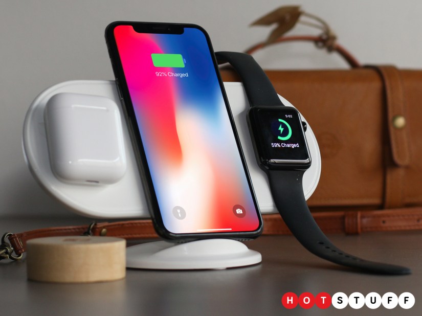 Plux is a Qi charger for your Apple devices that’s also a stand