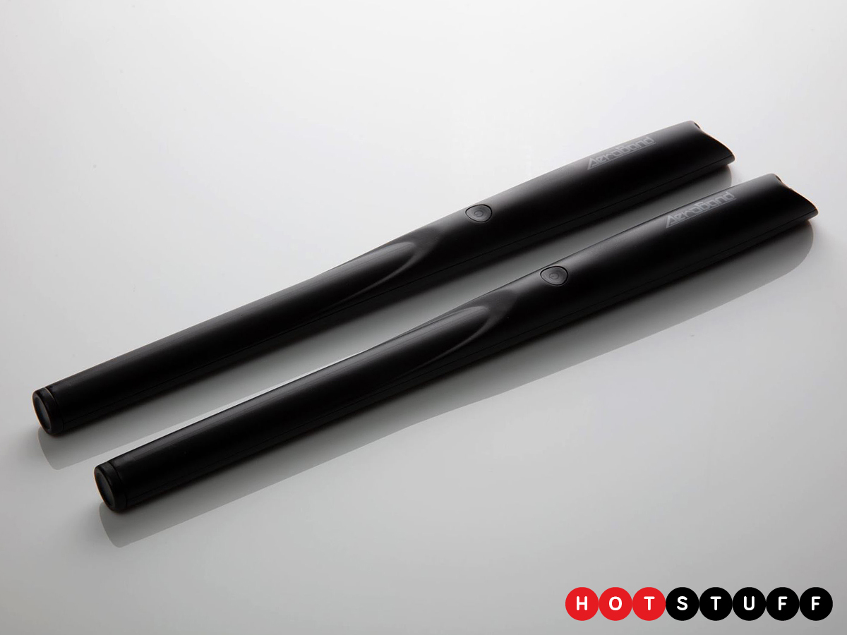 PocketDrum is a set of Bluetooth drumsticks that lets you craft a