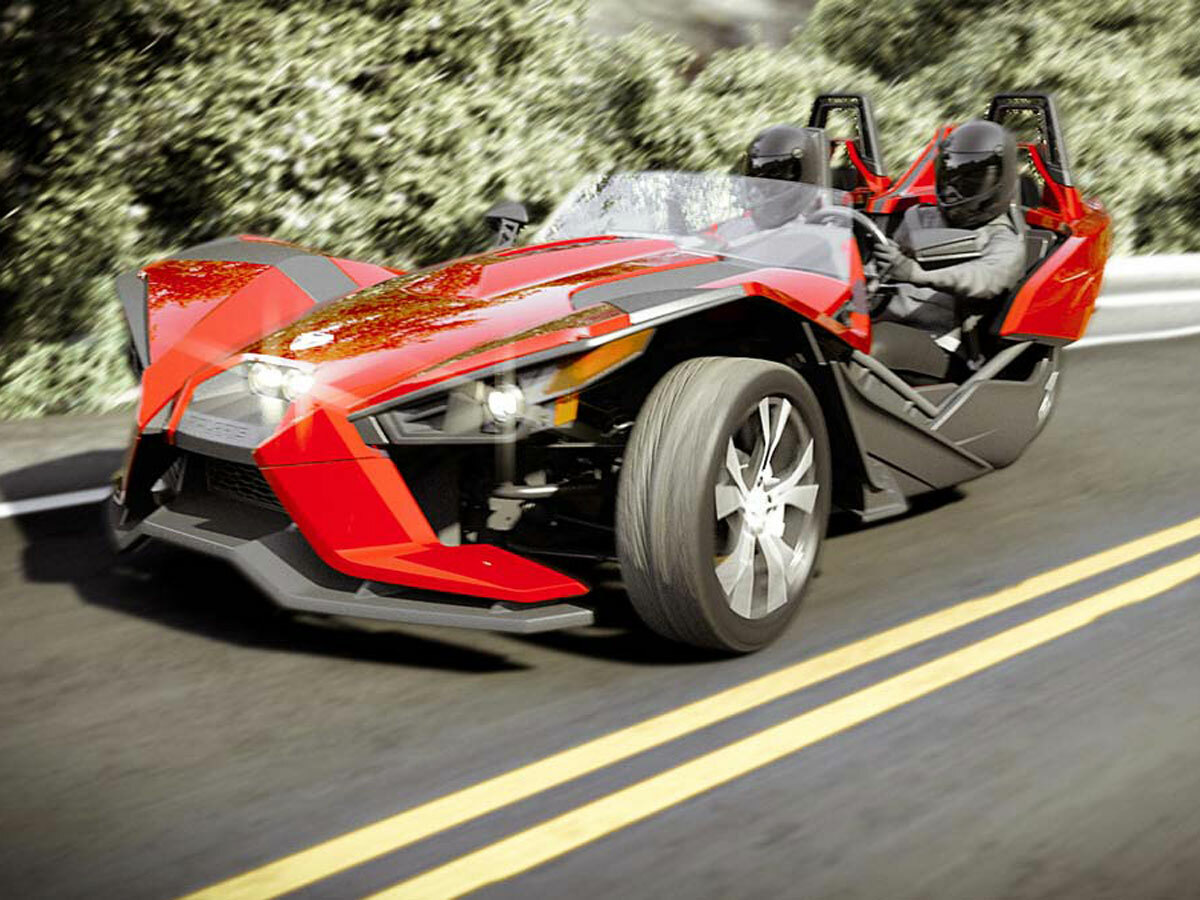 Polaris Slingshot is a crazed two-seater demon of a motorcycle