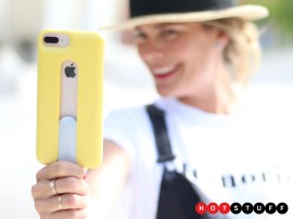 Popsicase is an iPhone case made from recycled fishing nets and metal that looks like a lollipop