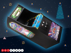 Quarter Arcades Galaga is a perfect pint-sized desktop replica of an arcade classic