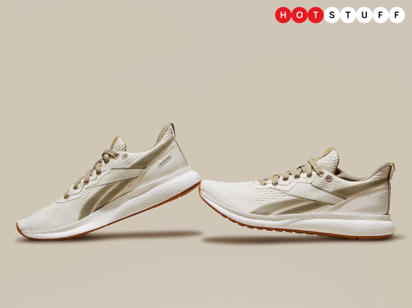 The Reebok Forever Floatride Grow is an eco-friendly shoe made from beans and algae