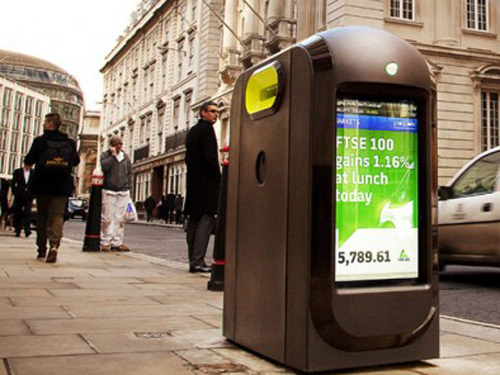 Renew recycle bins bring news to London