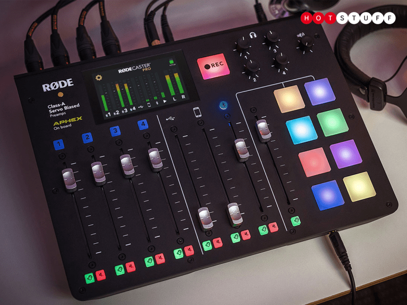 The RodeCaster Pro is an all-in-one podcast production studio overflowing with tools