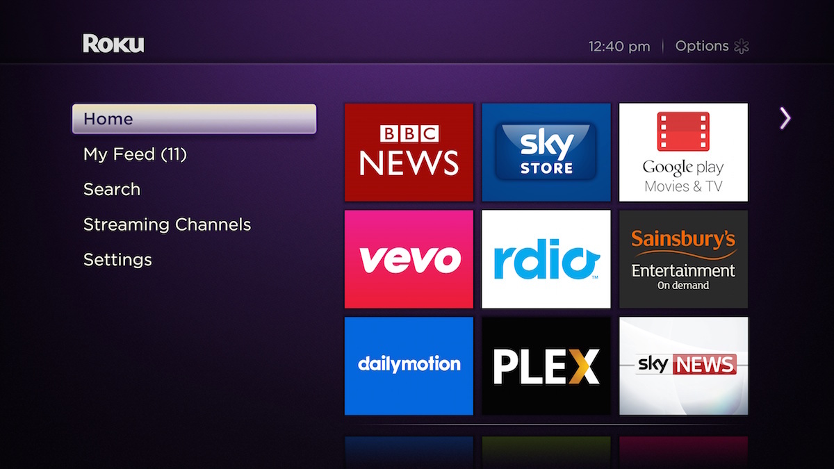 Sky Plex. Streaming channels 101