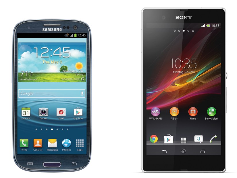 Samsung Galaxy S3 vs Sony Xperia Z