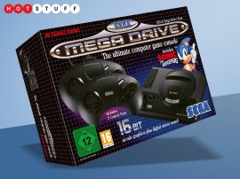 The Sega Mega Drive Mini is another tiny retro console to plug into your telly